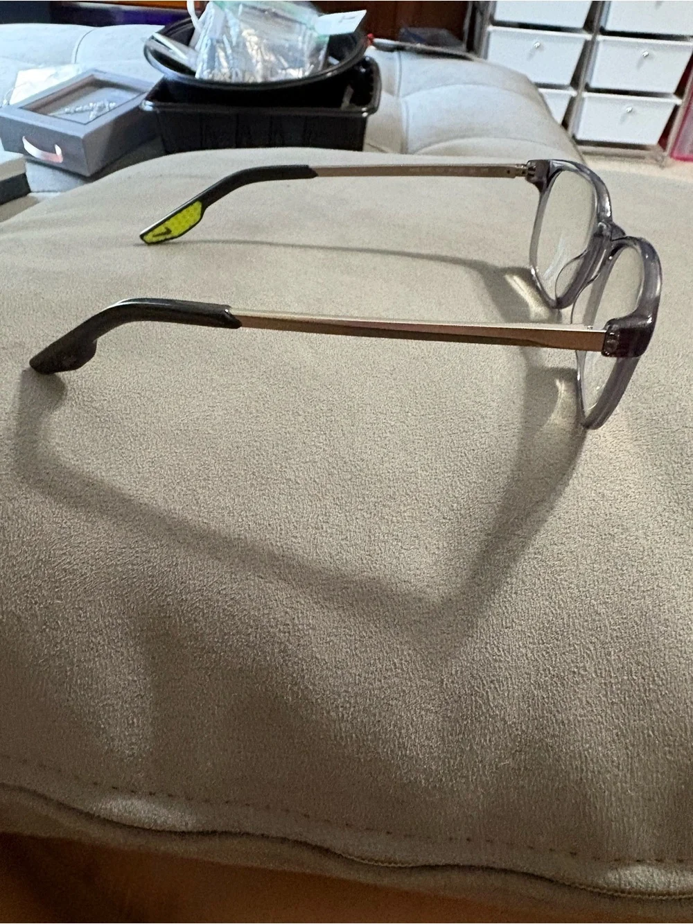 Nike Eyeglasses Frames Only, NIKE 7171 027 51-20-145 Gray Translucent Lime Green